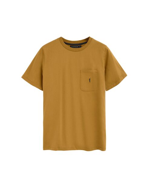 T-Shirt à manches courtes en coton Michel mustard