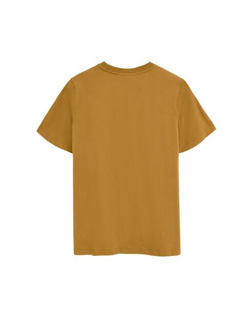 T-Shirt à manches courtes en coton Michel mustard