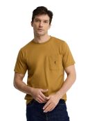 T-Shirt à manches courtes en coton Michel mustard