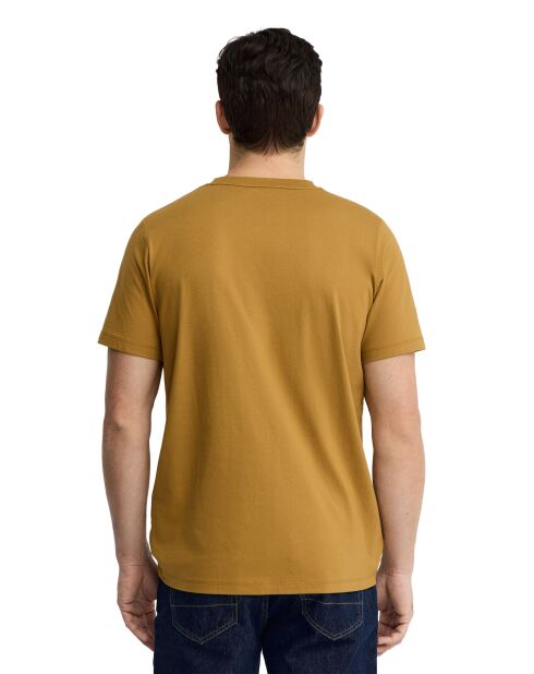 T-Shirt à manches courtes en coton Michel mustard