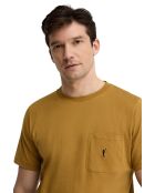 T-Shirt à manches courtes en coton Michel mustard