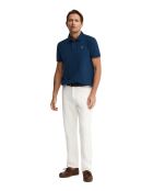 Polo à manches courtes en coton Cédric indigo blue