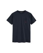 T-Shirt à manches courtes en coton Maxence navy