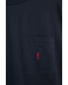 T-Shirt à manches courtes en coton Maxence navy