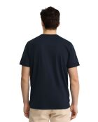 T-Shirt à manches courtes en coton Maxence navy