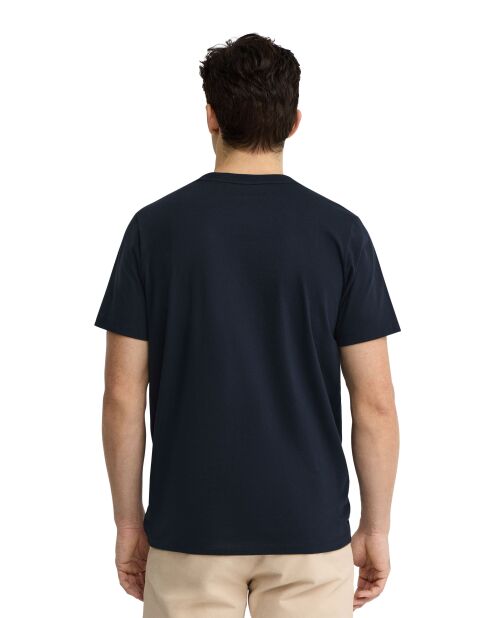 T-Shirt à manches courtes en coton Maxence navy