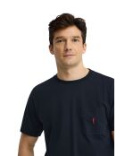 T-Shirt à manches courtes en coton Maxence navy