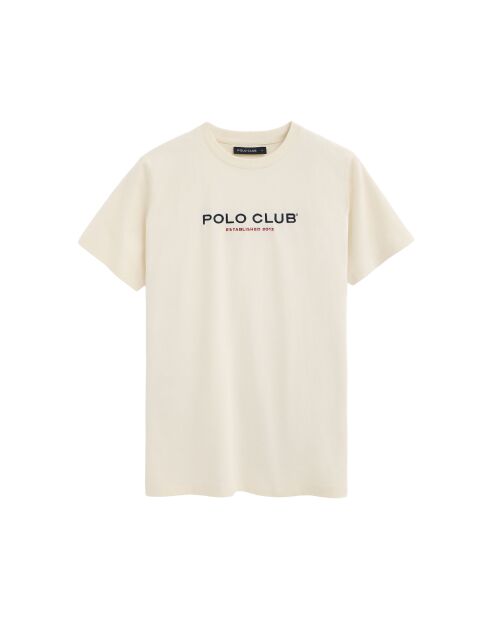 T-Shirt à manches courtes en coton Noé écru