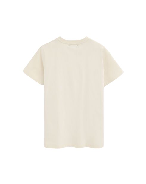 T-Shirt à manches courtes en coton Noé écru