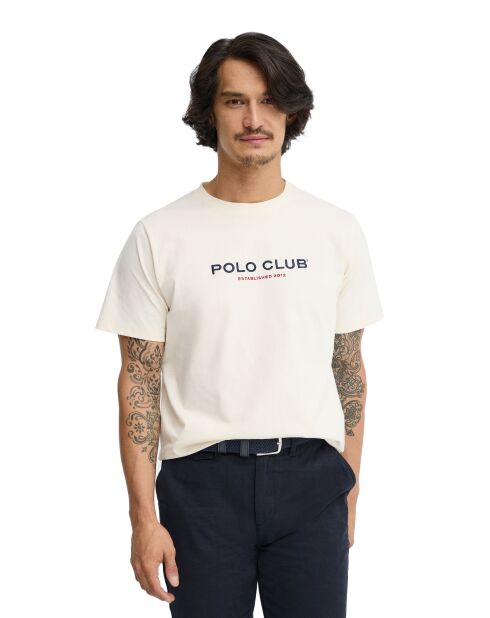 T-Shirt à manches courtes en coton Noé écru