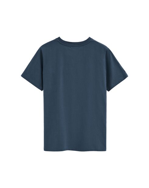 T-Shirt à manches courtes en coton Mathias denim blue