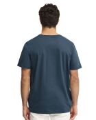 T-Shirt à manches courtes en coton Mathias denim blue