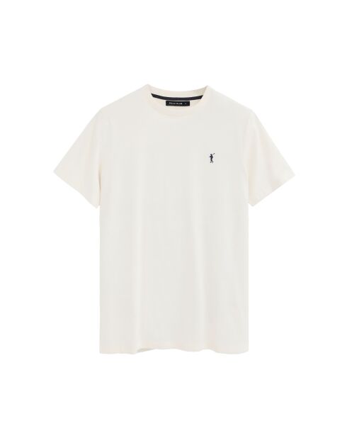 T-Shirt à manches courtes en coton Julien écru