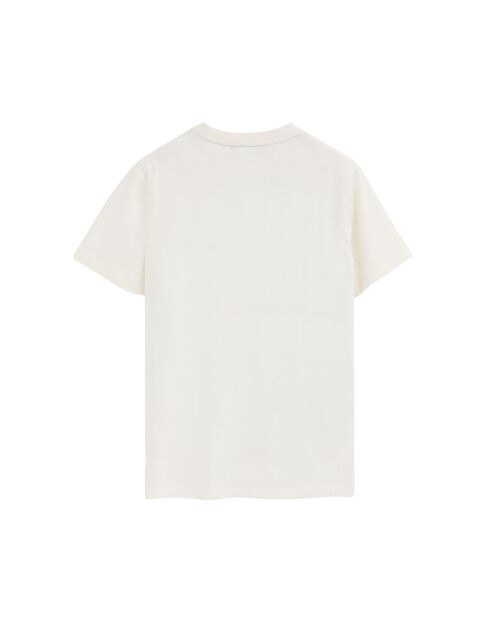 T-Shirt à manches courtes en coton Julien écru