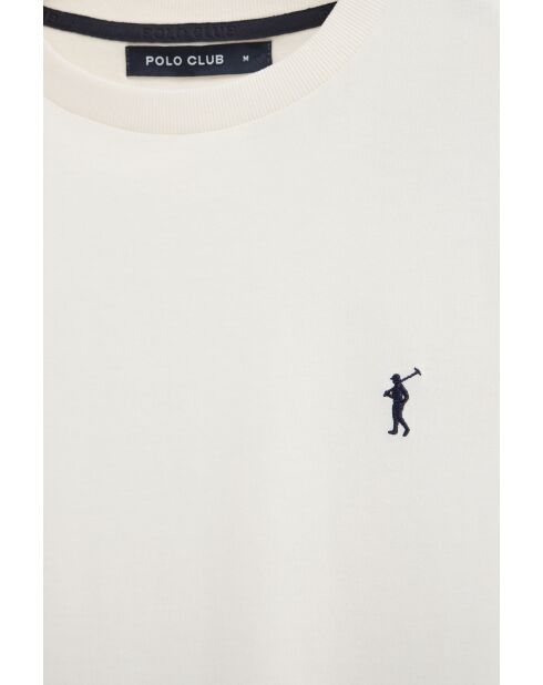 T-Shirt à manches courtes en coton Julien écru