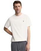 T-Shirt à manches courtes en coton Julien écru