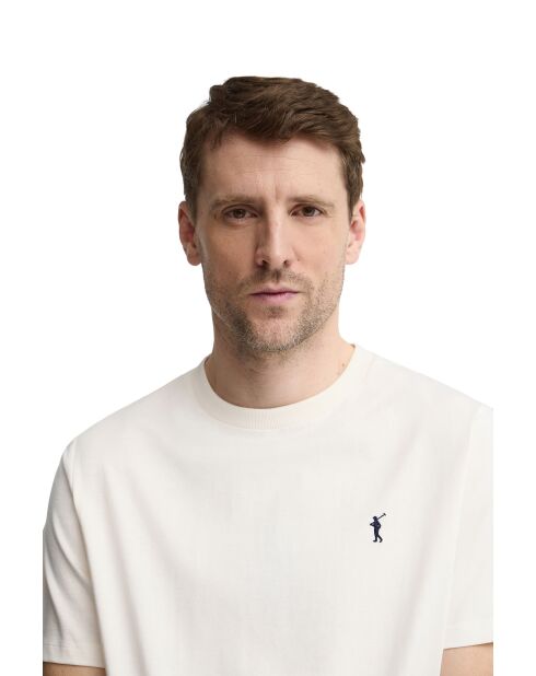T-Shirt à manches courtes en coton Julien écru
