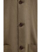 Veste en lin mélangé Salvatore khaki