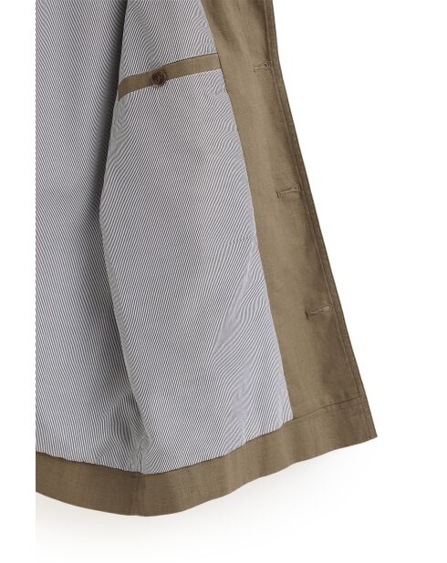 Veste en lin mélangé Salvatore khaki