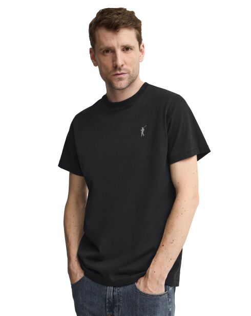 T-Shirt à manches courtes en coton Louis noir