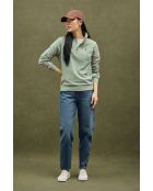Sweat-shirt en coton Noémie pale green