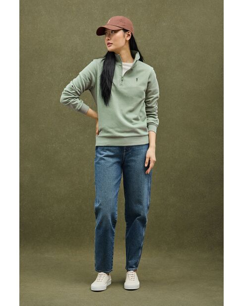 Sweat-shirt en coton Noémie pale green