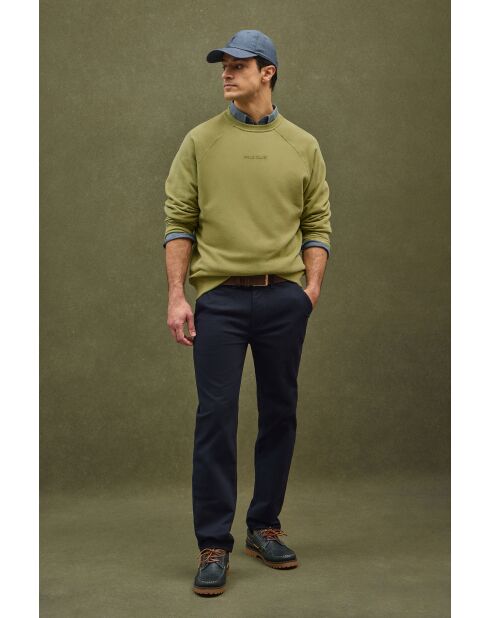 Felpa Gontran in cotone verde foglia