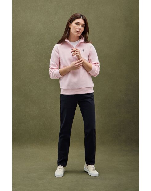 Sweat-shirt en coton Nadia rose