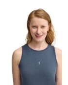 Canotta Léonie in cotone blu denim