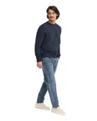 Felpa Xavier in cotone blu