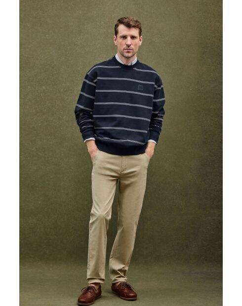 Felpa Hector in cotone blu scuro