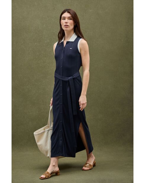 Marineblaues Baumwollkleid Anita