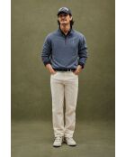 Felpa Arnaud in cotone blu denim