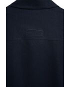 Giacca Sergio in misto lino blu