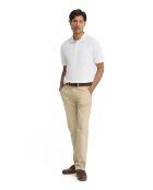 Polo Gabriel a manica corta in cotone bianco