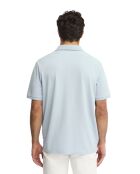 Polo a manica corta in cotone blu baby Augustin