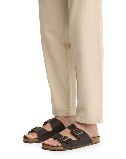 Sandales en daim Nabil brown