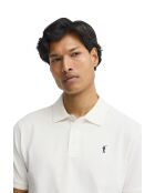 Polo Adrien a manica corta in cotone ecru