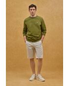 Felpa Yves moss in cotone