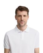 Polo Corentin a manica corta in cotone bianco