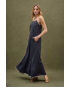 Robe en lin Carla navy