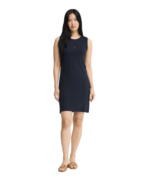 Marineblaues Baumwollkleid Celia