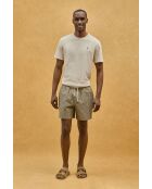 Pantaloncini da bagno Luca blu-beige