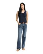 Canotta Marie navy in cotone