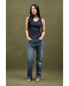Canotta Marie navy in cotone