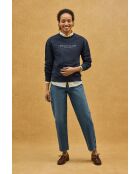 Sweat-shirt en coton Raphaëlle navy