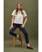 T-Shirt à manches courtes en coton Jade écru