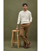 Felpa Dean in cotone ecru