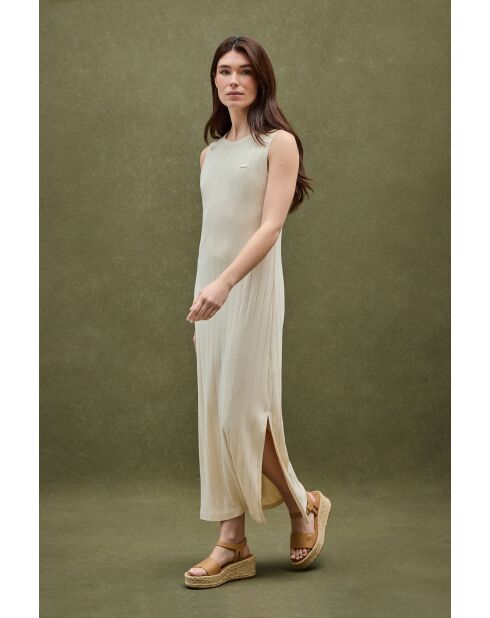 Cremefarbenes Baumwollkleid Zoé