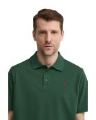 Polo Amaury in cotone a manica corta verde bottiglia